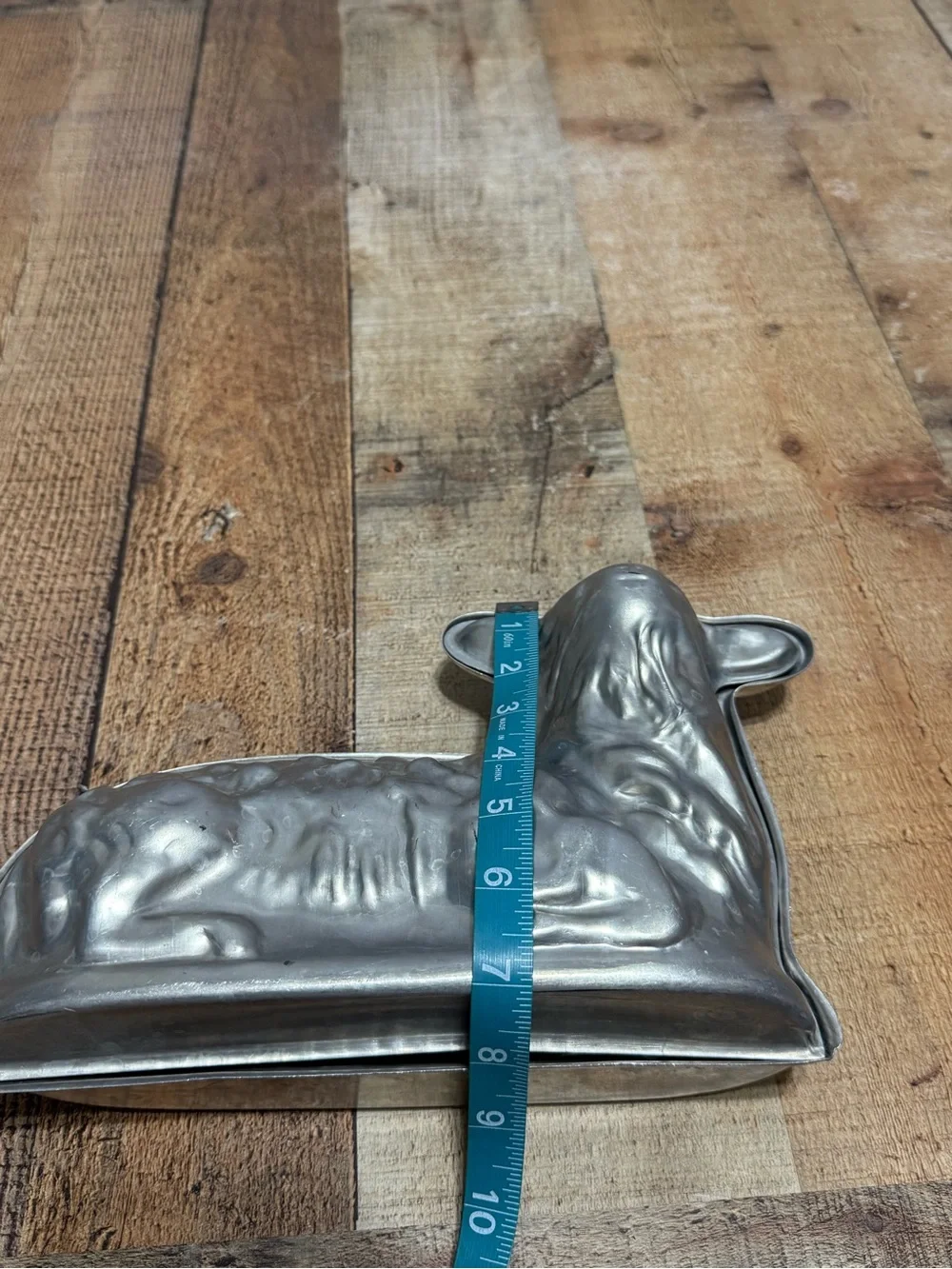 Vintage Aluminum Lamb Sheep Cake Pan Gelatin Mold Easter Spring Pre owned condit